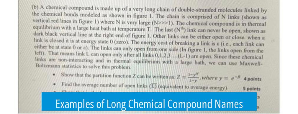Examples of Long Chemical Compound Names