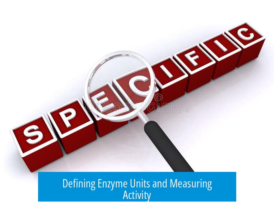 Defining Enzyme Units and Measuring Activity