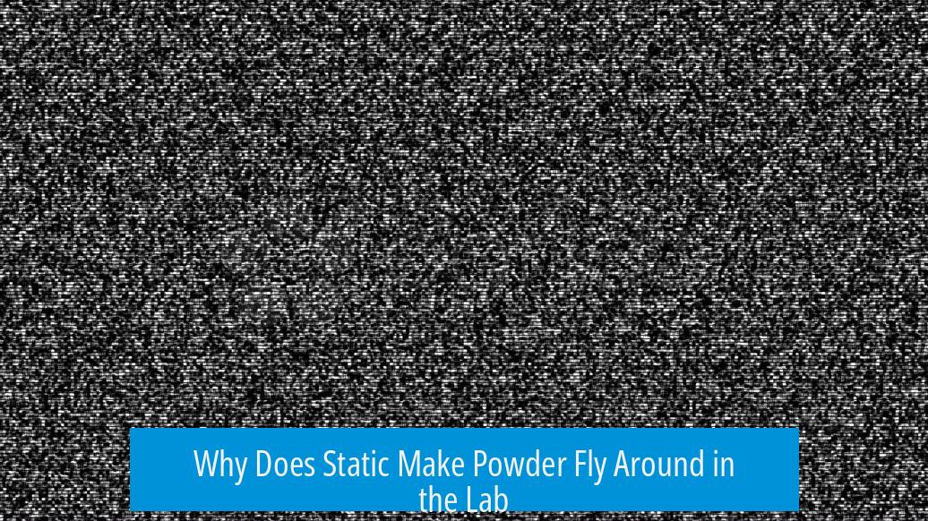 Why Does Static Make Powder Fly Around in the Lab?