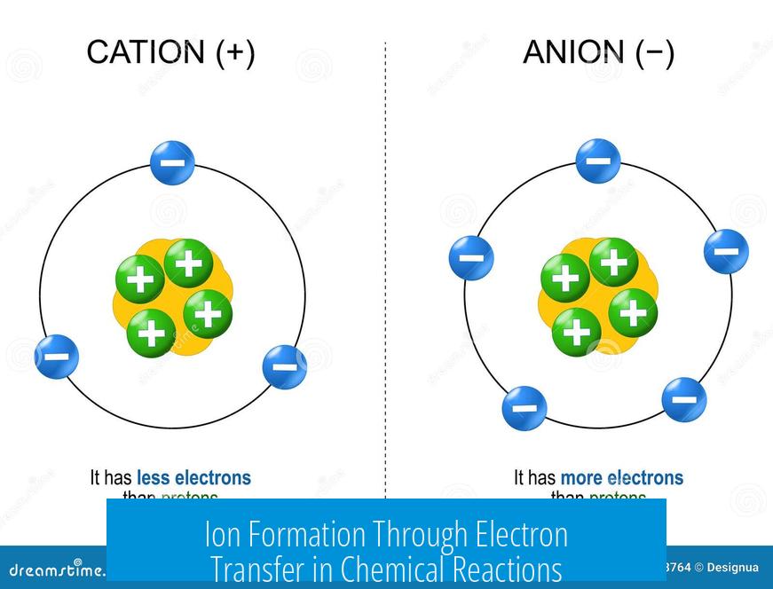 Ion Formation Through Electron Transfer in Chemical Reactions