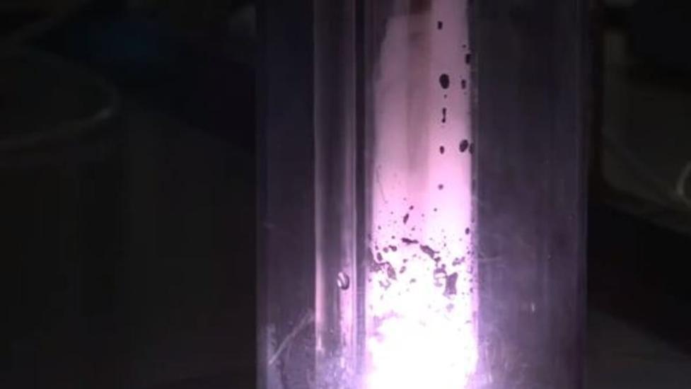 Caesium’s reaction with water is well documented as violent and exothermic, often resulting in rapid hydrogen release and caesium hydroxide formation. Videos show this reaction can cause explosions depending on scale. The Cs + HF reaction is expected to be similarly dangerous though less explosive than Cs + H2O or Cs + F2.