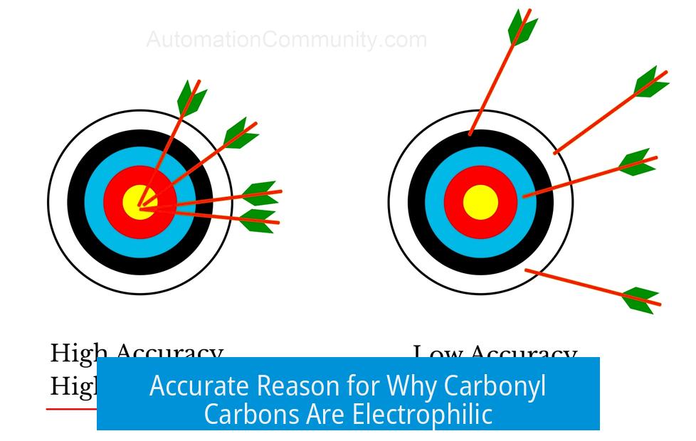 Accurate Reason for Why Carbonyl Carbons Are Electrophilic
