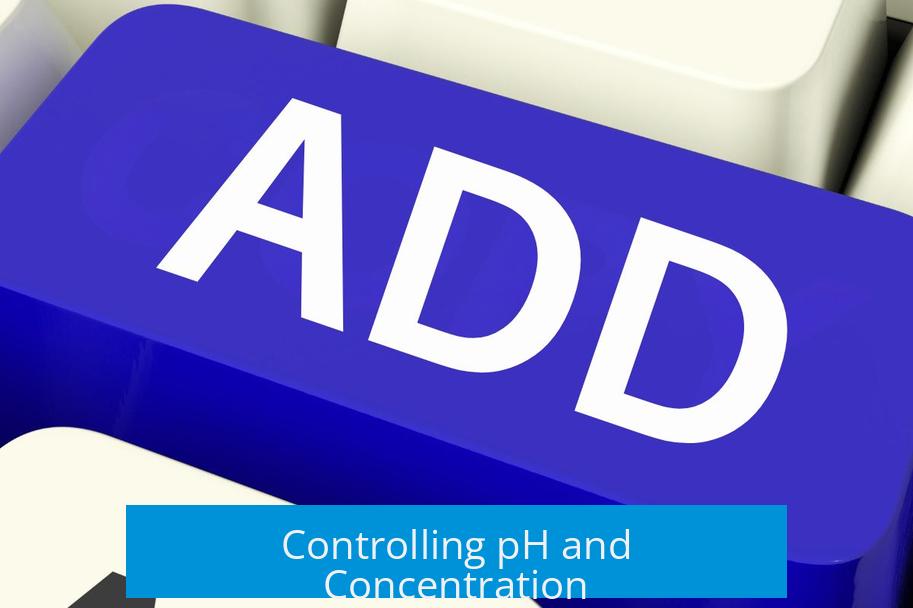 Controlling pH and Concentration