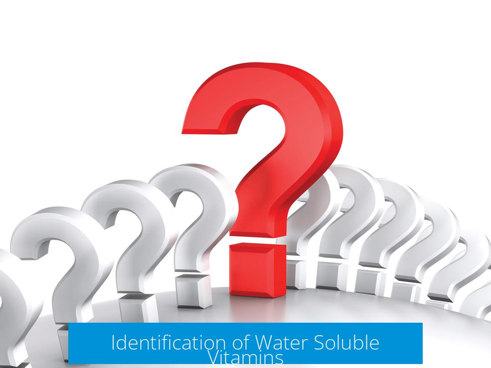 Identification of Water Soluble Vitamins