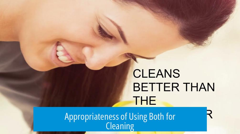 Appropriateness of Using Both for Cleaning