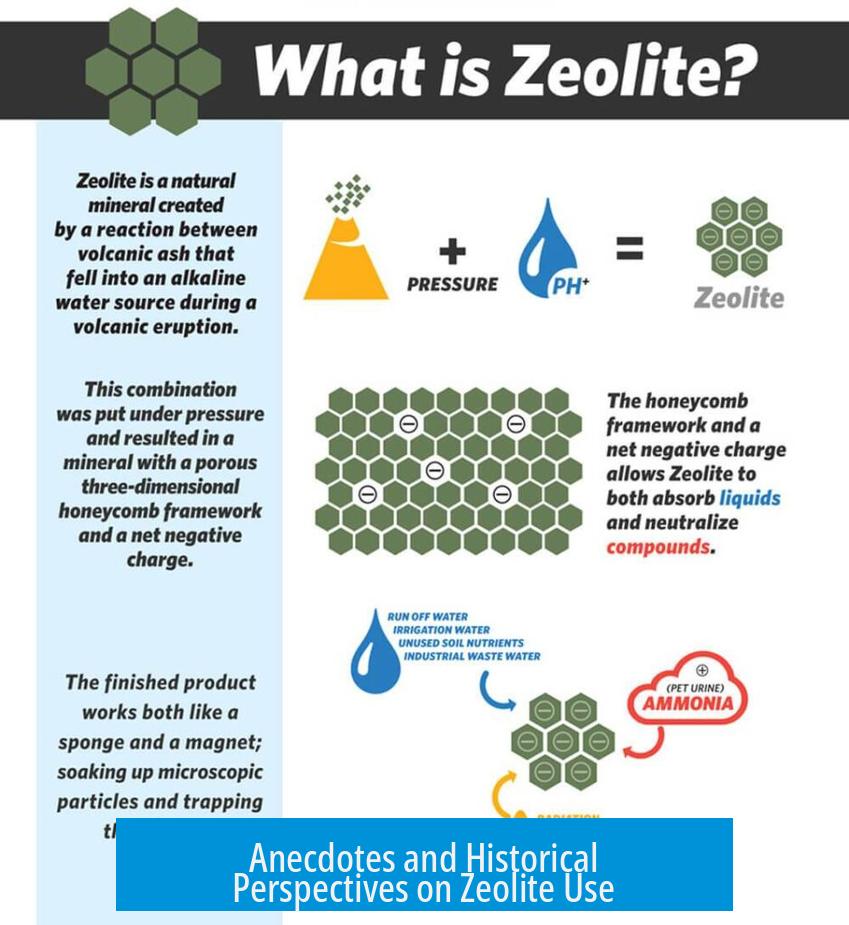 Anecdotes and Historical Perspectives on Zeolite Use