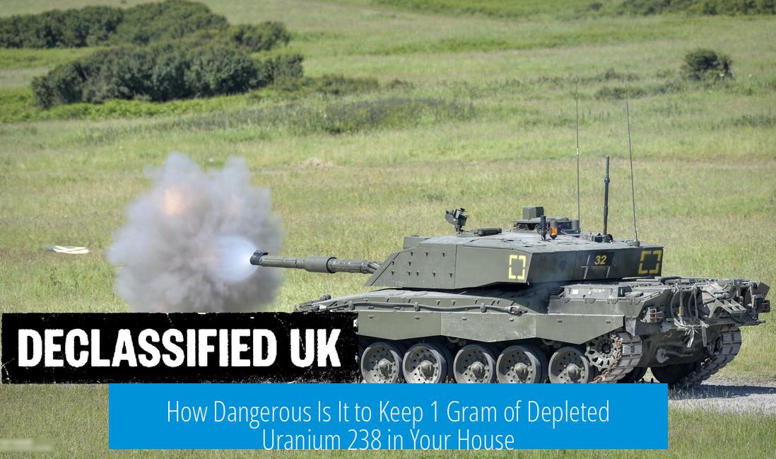 How Dangerous Is It to Keep 1 Gram of Depleted Uranium 238 in Your House?
