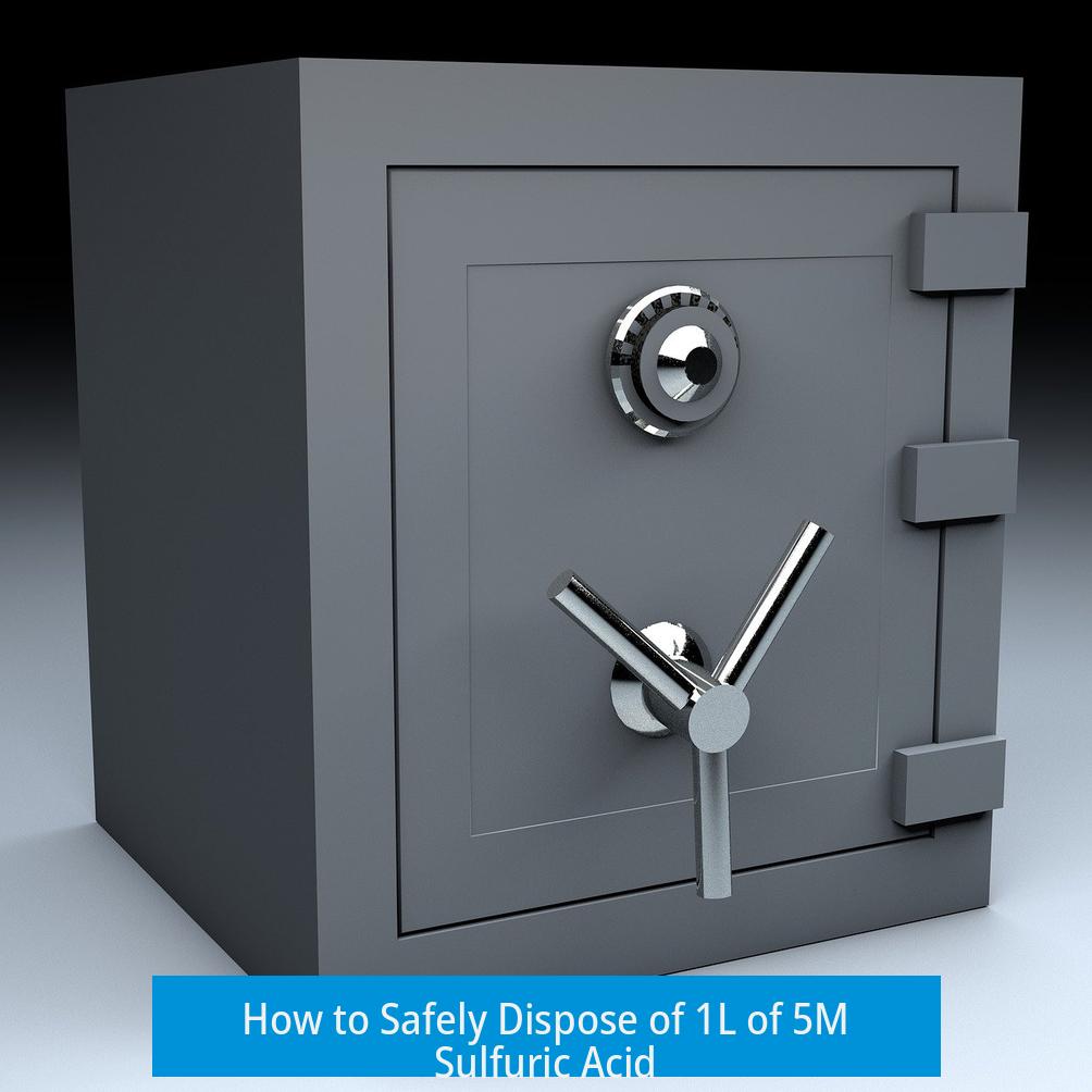 How to Safely Dispose of 1L of 5M Sulfuric Acid