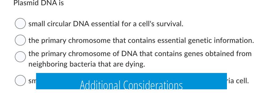 Additional Considerations