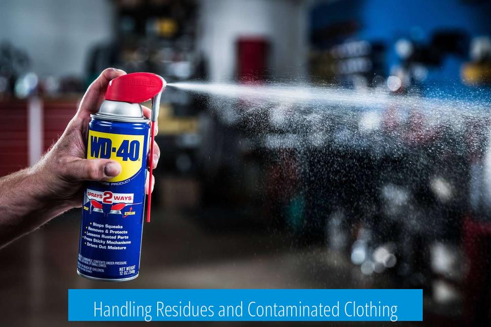 Handling Residues and Contaminated Clothing