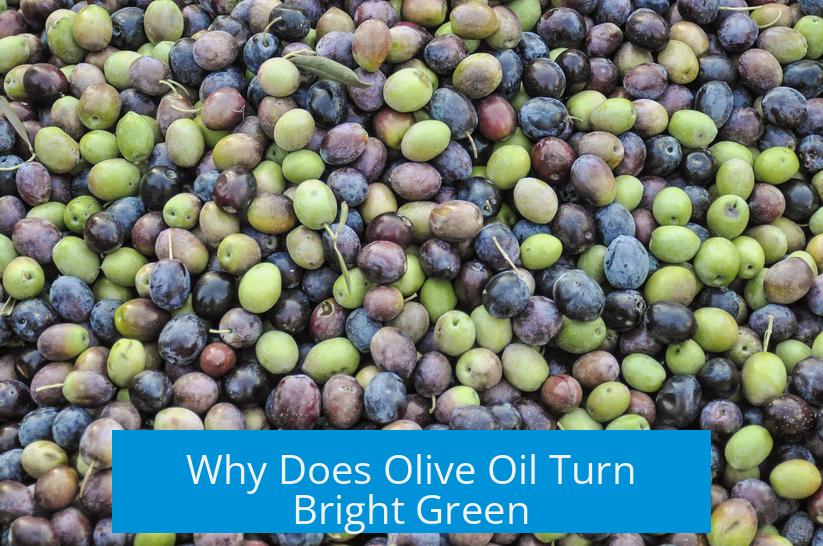 Why Does Olive Oil Turn Bright Green?