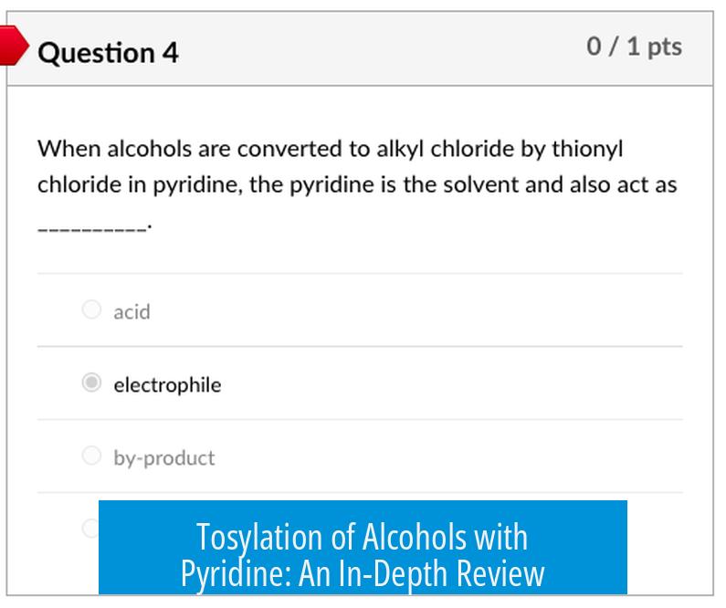 Tosylation of Alcohols with Pyridine: An In-Depth Review