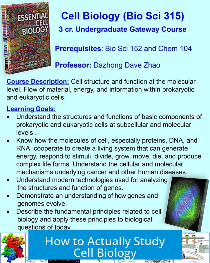 How to Actually Study Cell Biology?