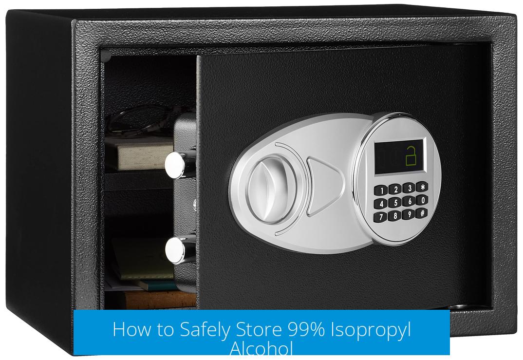 How to Safely Store 99% Isopropyl Alcohol
