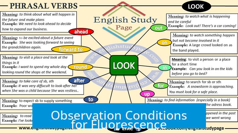 Observation Conditions for Fluorescence