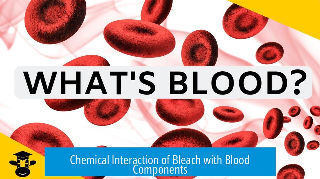 Chemical Interaction of Bleach with Blood Components