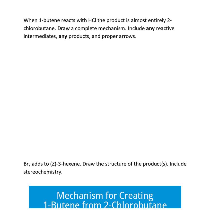 Mechanism for Creating 1-Butene from 2-Chlorobutane