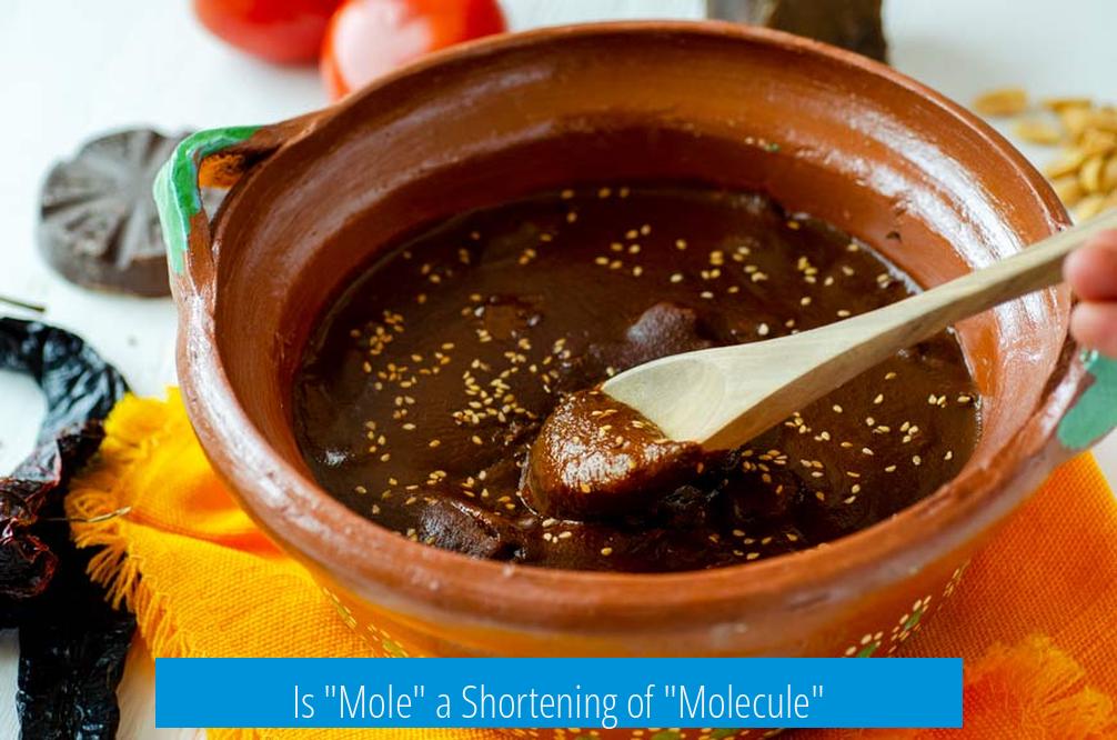 Is "Mole" a Shortening of "Molecule"?