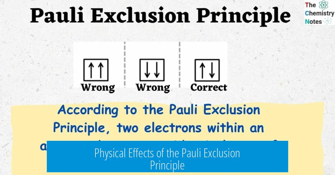 Physical Effects of the Pauli Exclusion Principle