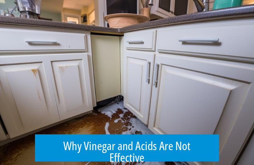Why Vinegar and Acids Are Not Effective