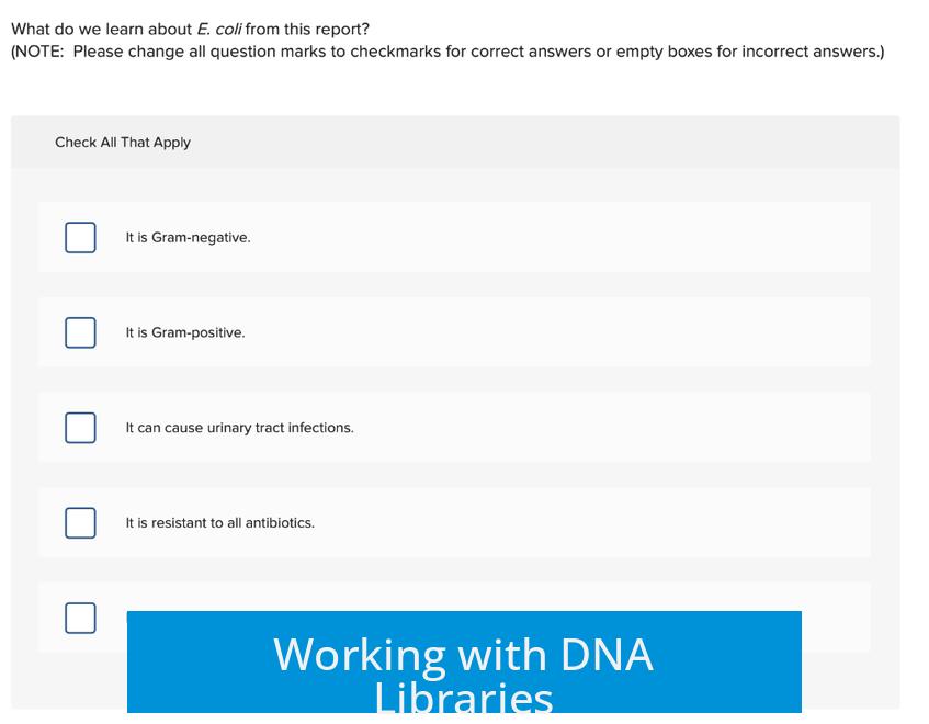 Working with DNA Libraries