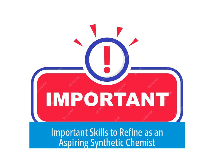 Important Skills to Refine as an Aspiring Synthetic Chemist