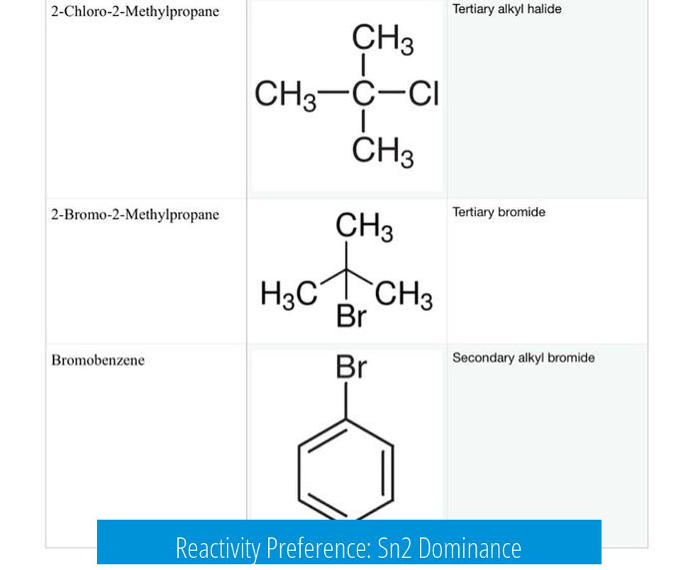 Reactivity Preference: Sn2 Dominance