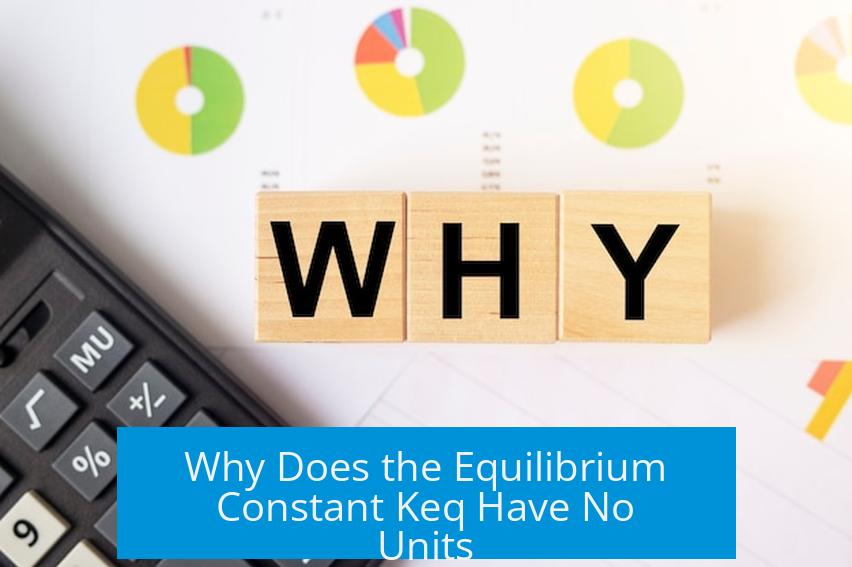 Why Does the Equilibrium Constant Keq Have No Units?