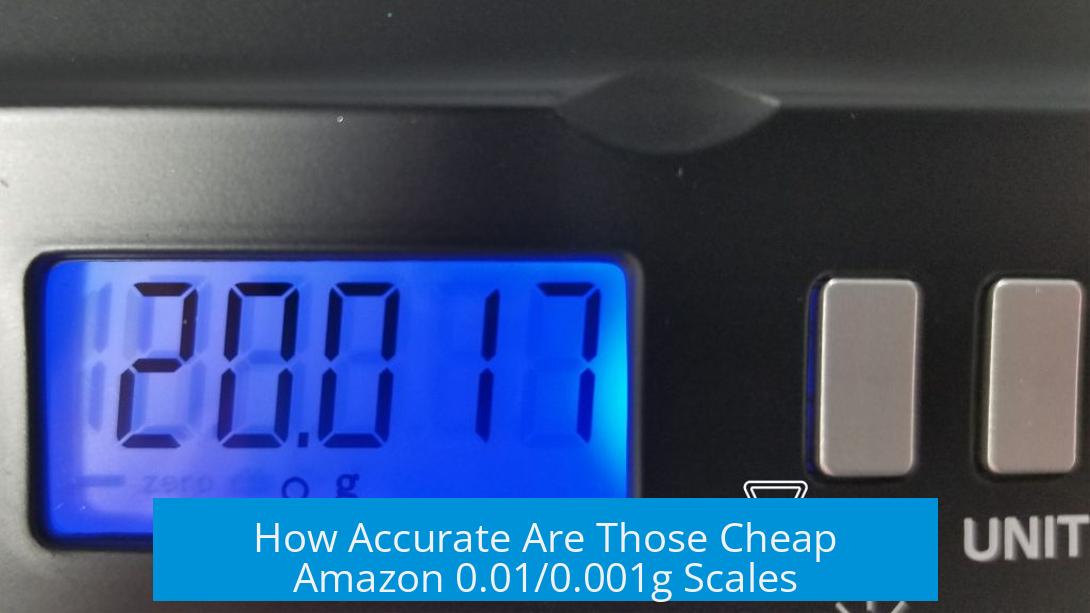 How Accurate Are Those Cheap Amazon 0.01/0.001g Scales?