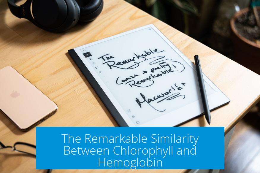 The Remarkable Similarity Between Chlorophyll and Hemoglobin