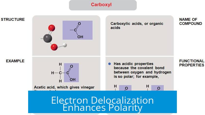 Electron Delocalization Enhances Polarity