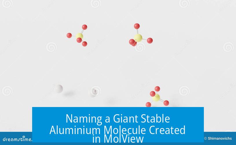 Naming a Giant Stable Aluminium Molecule Created in MolView