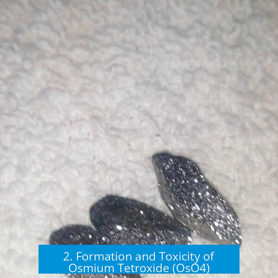 2. Formation and Toxicity of Osmium Tetroxide (OsO4)
