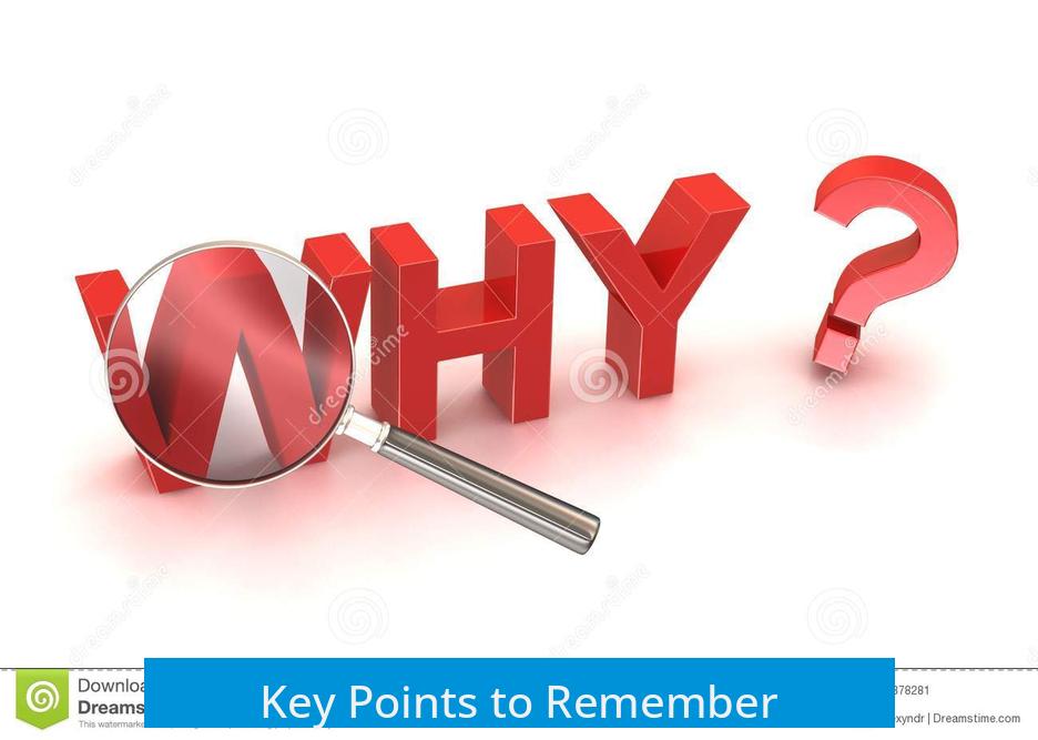 Key Points to Remember