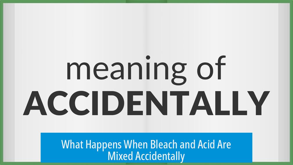 What Happens When Bleach and Acid Are Mixed Accidentally?