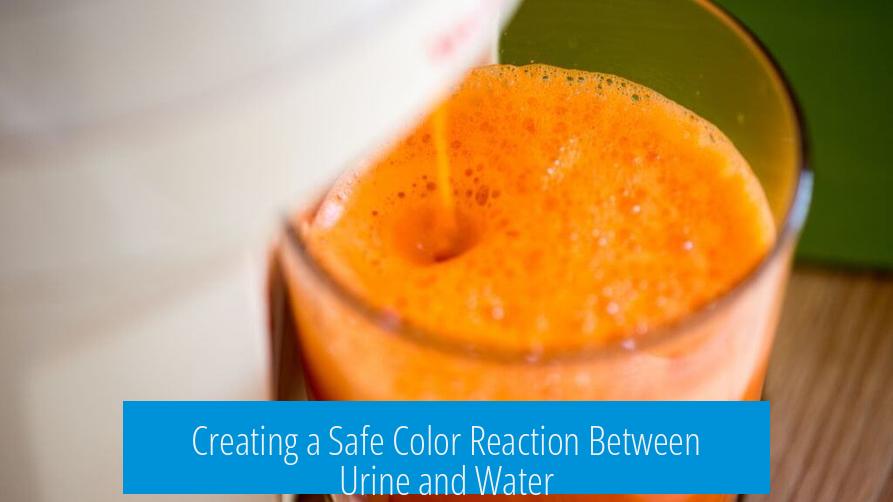 Creating a Safe Color Reaction Between Urine and Water