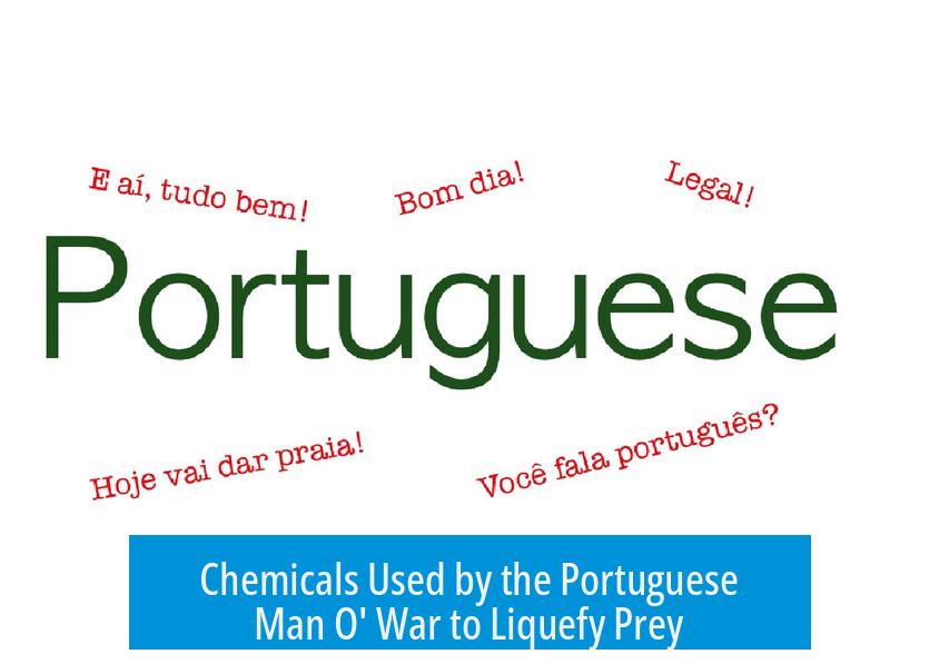 Chemicals Used by the Portuguese Man O' War to Liquefy Prey