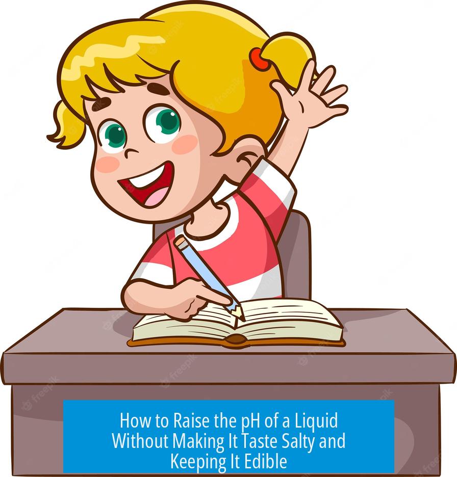 How to Raise the pH of a Liquid Without Making It Taste Salty and Keeping It Edible