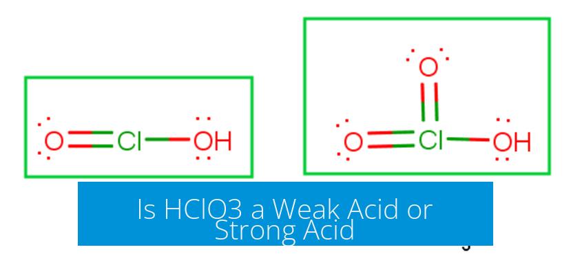 Is HClO3 a Weak Acid or Strong Acid?