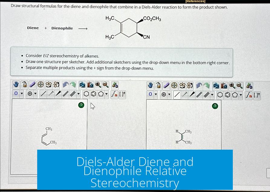 Diels-Alder Diene and Dienophile Relative Stereochemistry