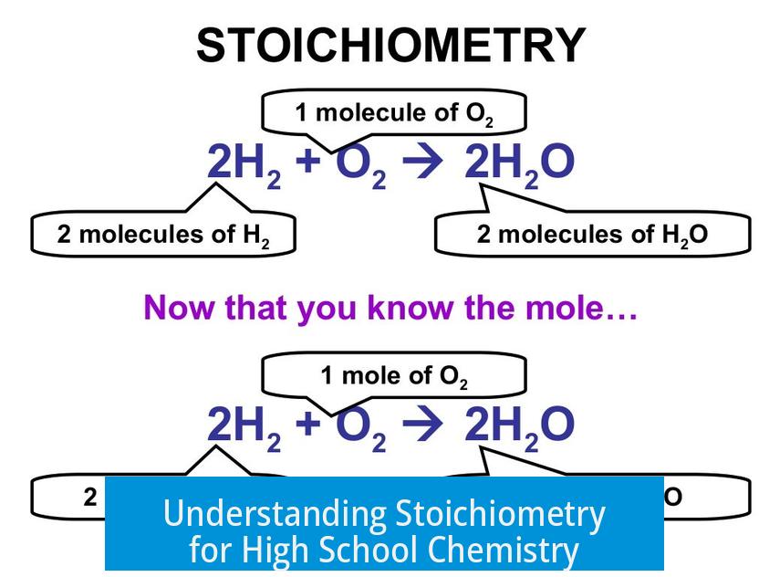 Understanding Stoichiometry for High School Chemistry