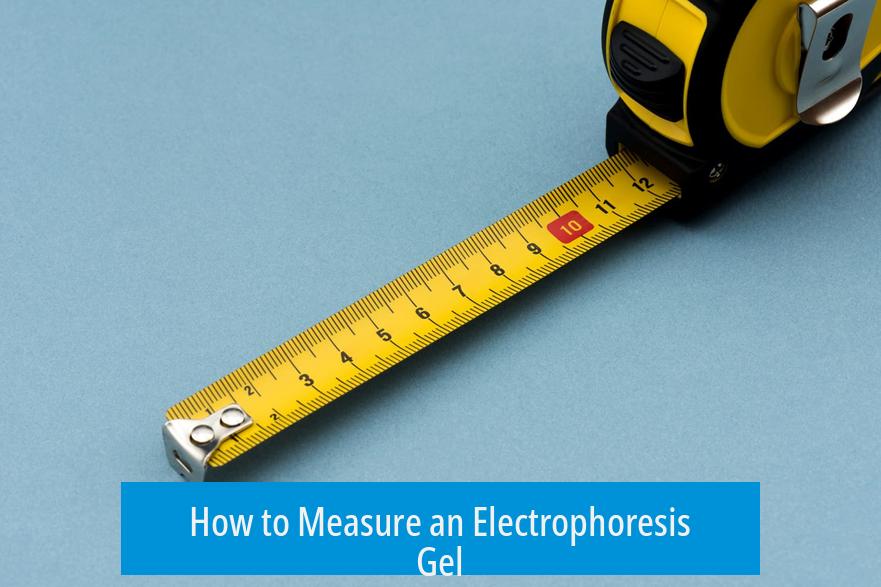 How to Measure an Electrophoresis Gel