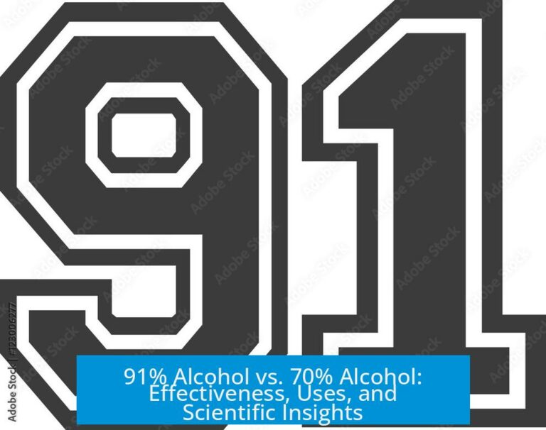 91% Alcohol vs. 70% Alcohol: Effectiveness, Uses, and Scientific Insights