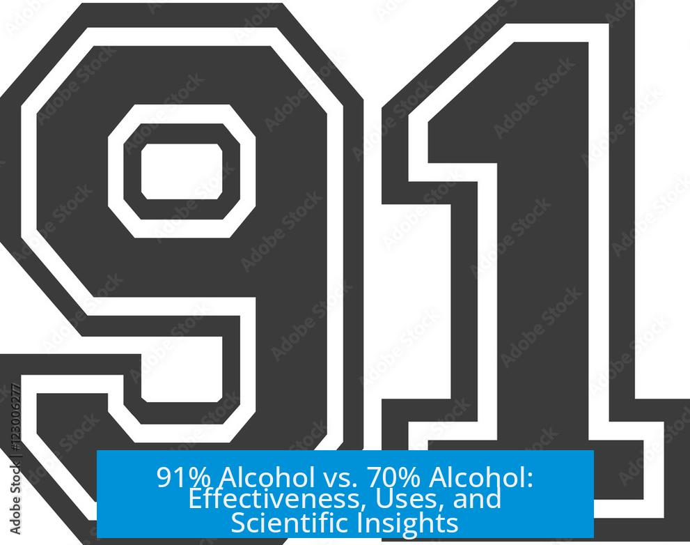 91% Alcohol vs. 70% Alcohol: Effectiveness, Uses, and Scientific Insights