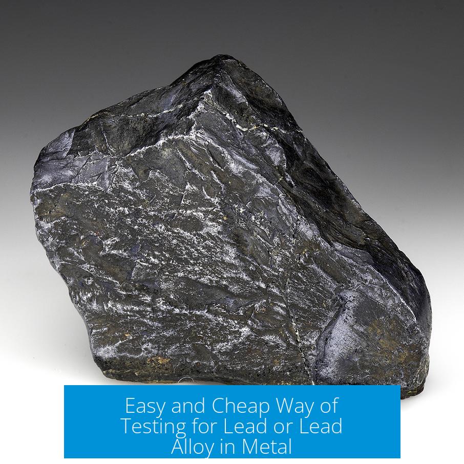 Easy and Cheap Way of Testing for Lead or Lead Alloy in Metal