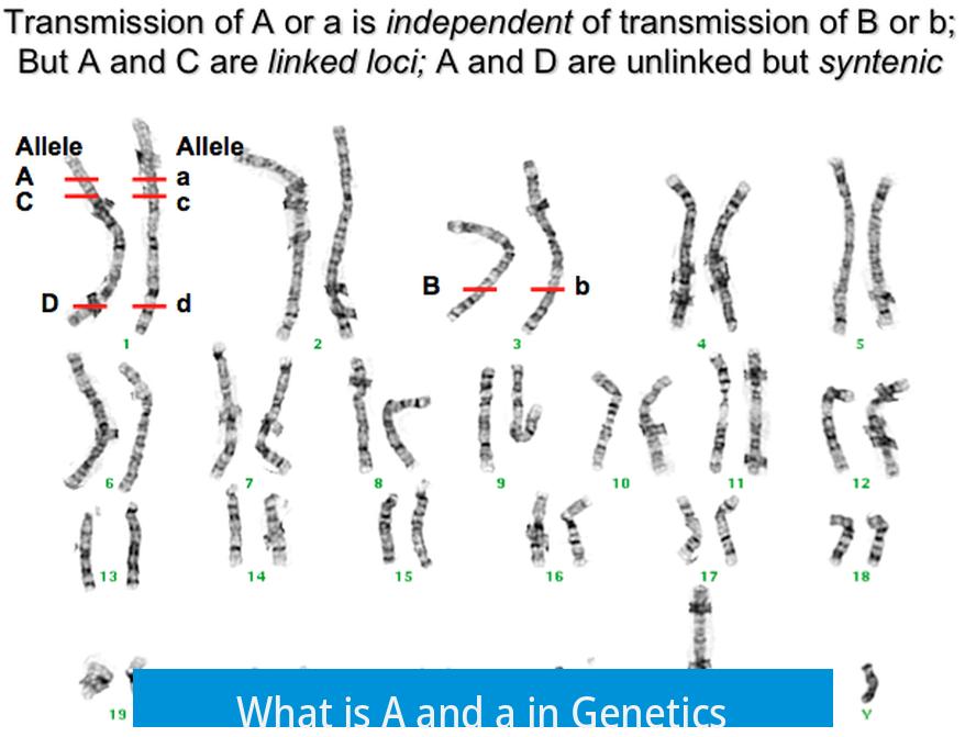 What is A and a in Genetics?
