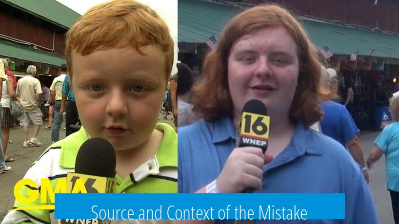 Source and Context of the Mistake