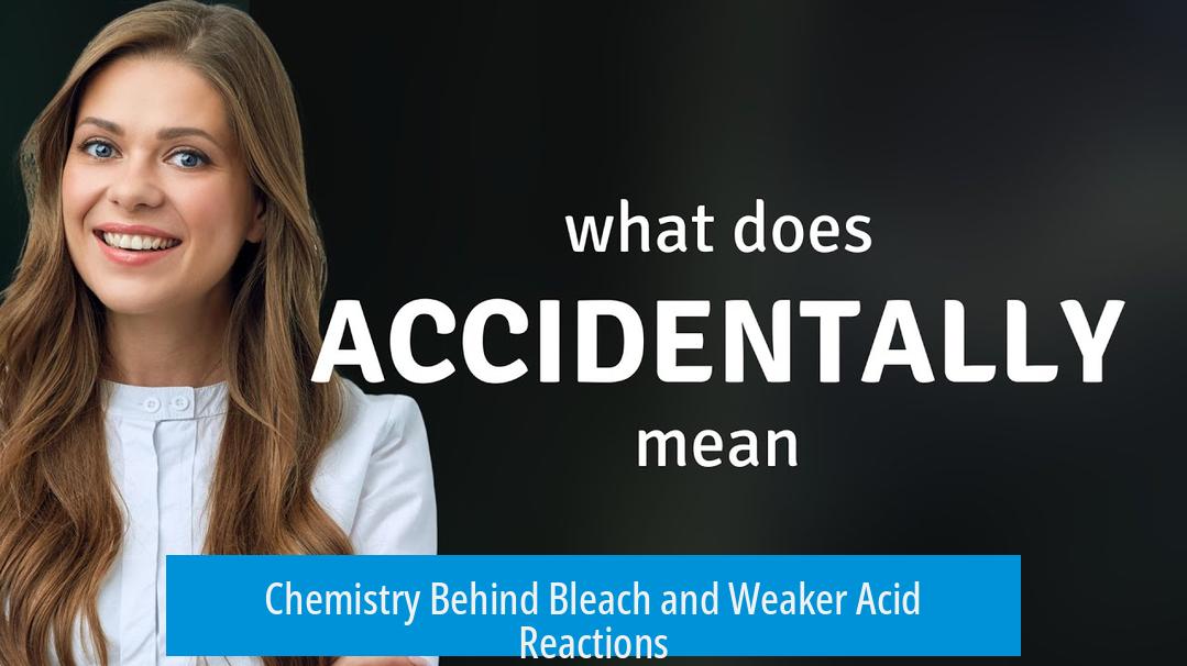Chemistry Behind Bleach and Weaker Acid Reactions