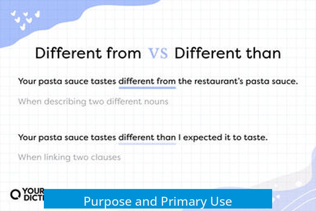 Purpose and Primary Use