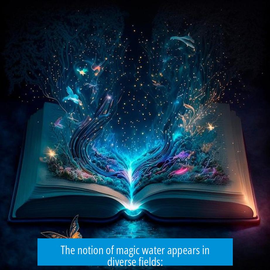 The notion of magic water appears in diverse fields: